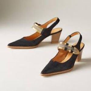 Sundance Versailles Slingback Shoes - Made in France - size 40/8.5 womens